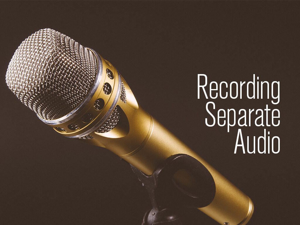 how to record separate audio tracks