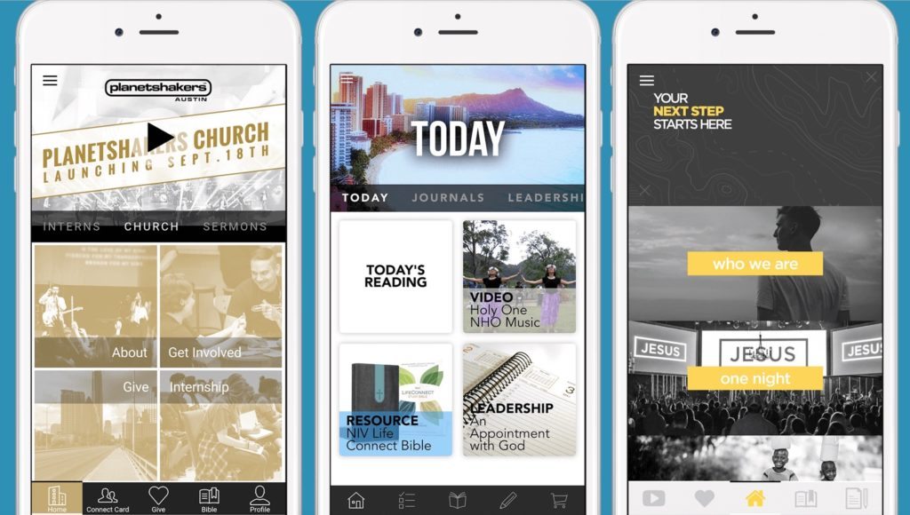 custom church apps examples