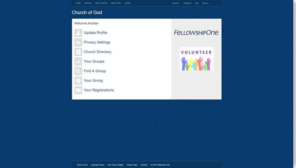 InFellowship Home Page 1