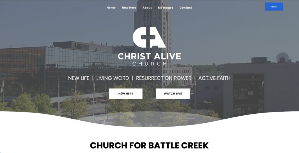 churchwebsitedesign ChristAliveChurch