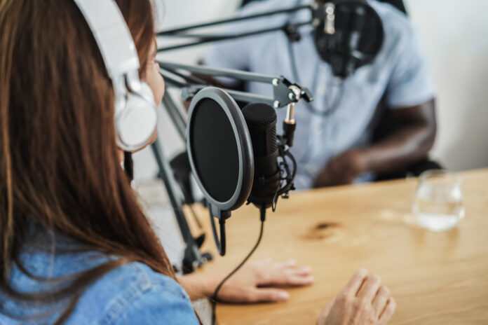 Podcast recording using Audio Enhance Speech