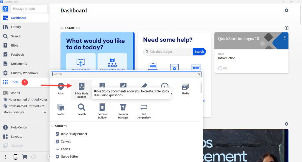 01 Where to find Bible Study Builder Bible Study Builder