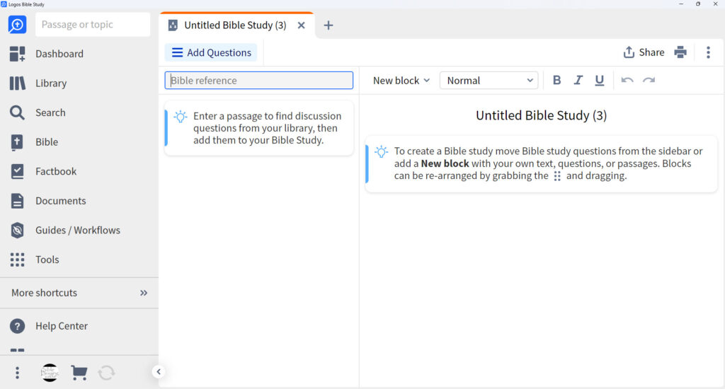 02 Bible Study Builder How to use Bible Study Builder