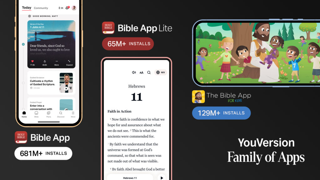 YouVersion family of app installs